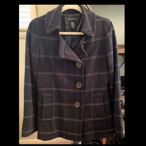 Navy Banana Republic Pea Coat Small